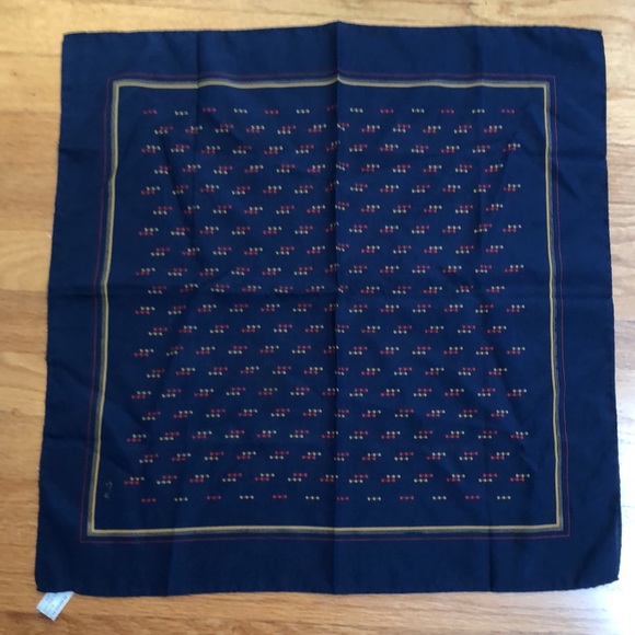 VTG Robinson Golluber Classy Square Scarf Blue - Picture 6 of 10